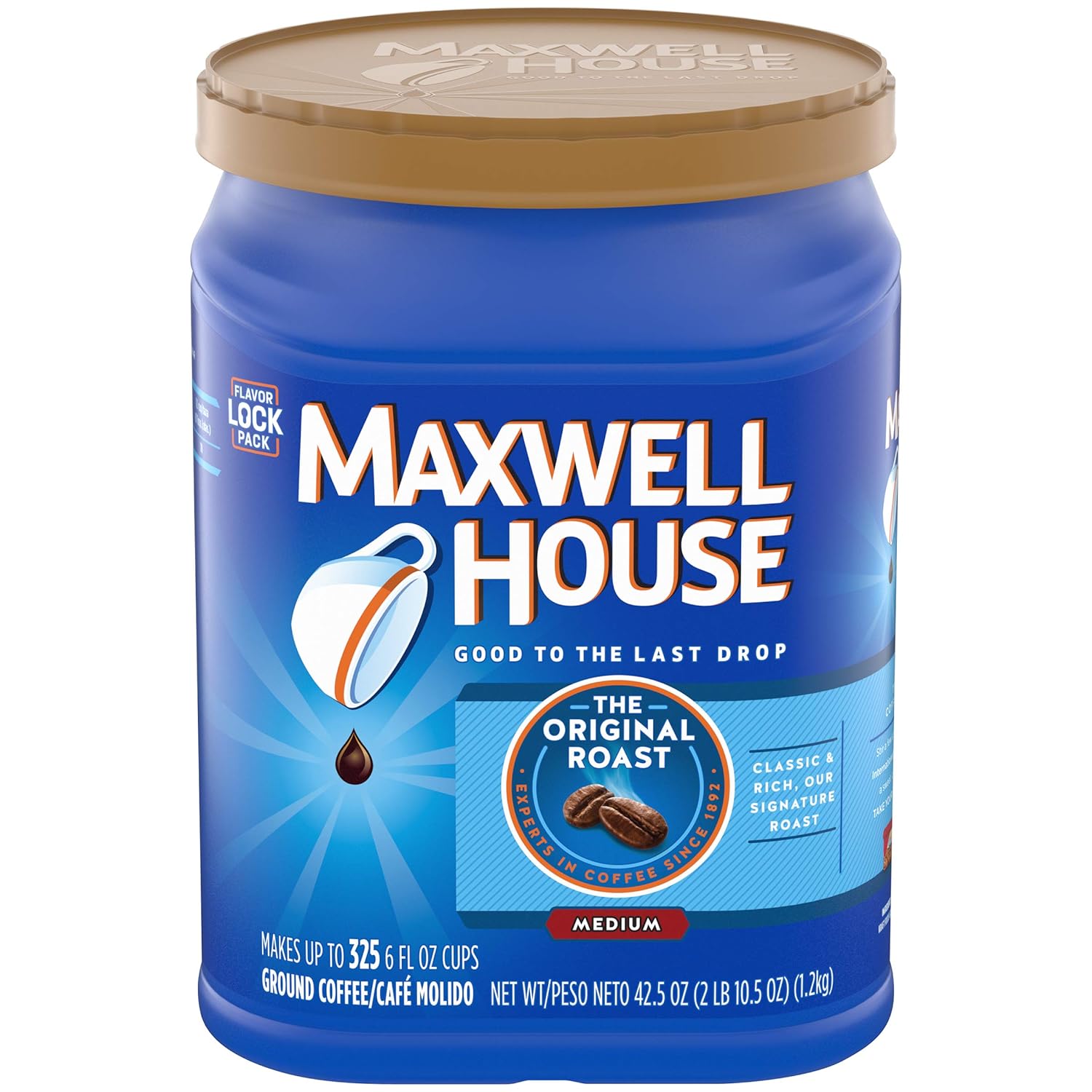 Maxwell House Original Roast Ground Coffee, 42.5 Oz. Canister